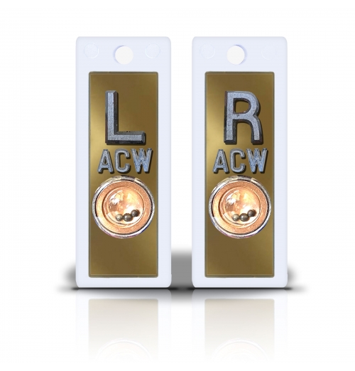 2 1/2" Height Non Sticky Positioning Xray Markers- Gold Metallic